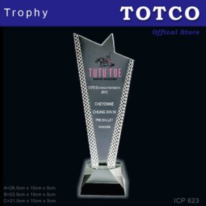 Exclusive Plaque Crystal Trophy ICP 623