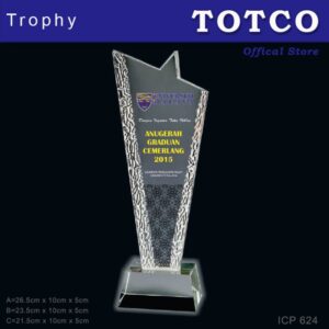 Exclusive Plaque Crystal Trophy ICP 624