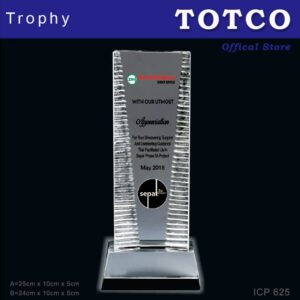 Exclusive Plaque Crystal Trophy ICP 625