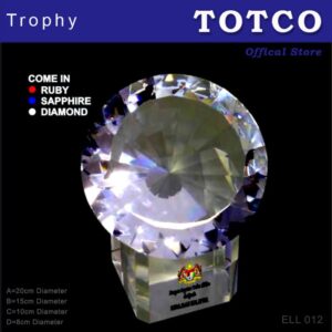 Fusion Color Crystal Award ELL 012 Diamond