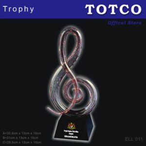 Fusion Color Crystal Trophy ELL 011