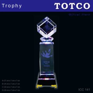 LED Light Crystal Trophy ICC 141