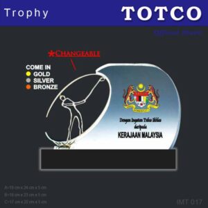 Metal Crystal Fusion Award Super Golf Series IMT 017