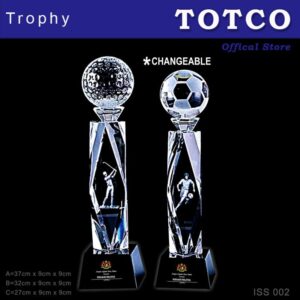 Metal Crystal Sport Trophy ISS002