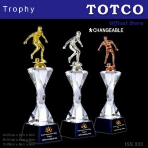 Metal Crystal Sport Trophy ISS003