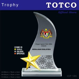 Metal Star Crystal Award ICP 185