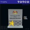 Metal Star Crystal Award ICP 199