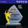 Shining Metal Star Crystal Award IGM 042