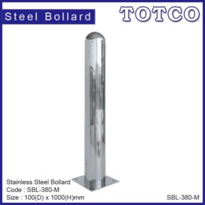 Stainless Steel Bollard ***Mirror Finish SBL-380-M