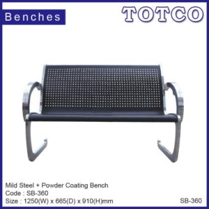 Stainless Steel + Powder Coating Benches SB-360 - 1250(W) x 665(D) x 910(H)mm