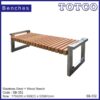 Stainless Steel + Wood Benches SB-352/SB-353 - 1750(W) x 550(D) x 520(H)mm