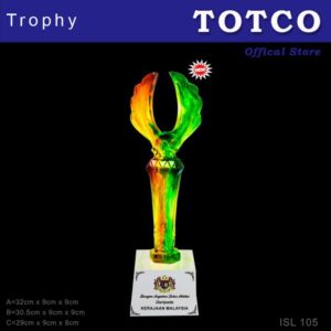Vibrant Hand Crafted Water Luili Trophy ISL 105
