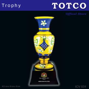 Elegant Golden Crystal Vase ICV 031