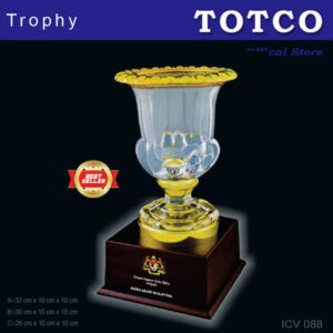 Elegant Golden Crystal Vase ICV 088