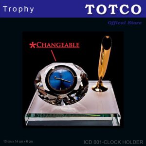 Exclusive Crystal Desktop Items ICD 001-CLOCK HOLDER