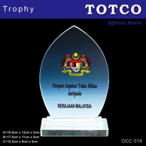 Exclusive Crystal Plaque OCC 019