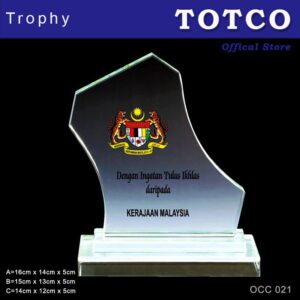 Exclusive Crystal Plaque OCC 021