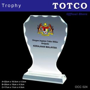 Exclusive Crystal Plaque OCC 024