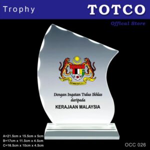 Exclusive Crystal Plaque OCC 026