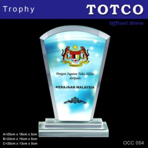 Exclusive Crystal Plaque OCC 054