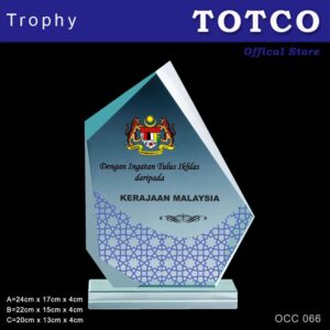 Exclusive Crystal Plaque OCC 066