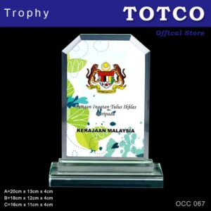 Exclusive Crystal Plaque OCC 067