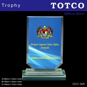 Exclusive Crystal Plaque OCC 068