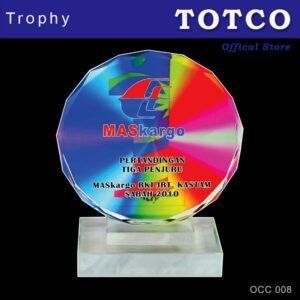 Vibrant Color Crystal Plaque OCC 008