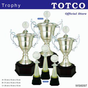Exclusive White Silver Trophy WS6097