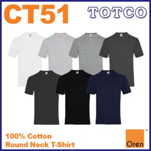 Oren Sport 100 Cotton T Shirt Short Sleeve Men Women Plain Tee Ct51 14