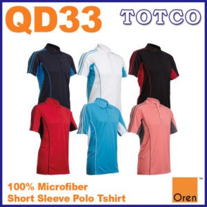 Oren Sport 100 Microfibre Round Neck Jersey Polo T Shirt Qd33 7
