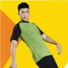 Oren Sport Cationic Polyester Interlock Unisex Short Sleeve Raglan Jersey T Shirt Qd48 3