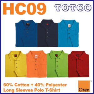 Oren Sport Honeycomb Long Sleeve Polo T Shirt Unisex Cotton Polyester Plain Hc09 8