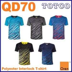 Oren Sport Polyester Interlock T Shirt Qd70 Unisex 150gsm Eco Dye Quick Dry Cool Fit 9