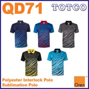 Oren Sport Polyester Interlock Unisex Polo Tee Dry Fit Collar Shirt Qd71 9