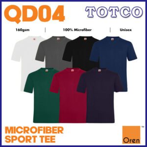 Oren Sport Quick Dry Cool Fit Microfiber Unisex Plain Round Neck Breathable Sport Jersey T Shirt Qd04 10