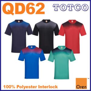 Oren Sport Sublimation Baju Microfiber Quick Dry Cool Fit Round Neck Jersey Tshirt Men Women Jersi Sukan Kosong Qd62 6