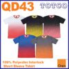 Oren Sport Sublimation Polyester Interlock Round Neck Jersey T Shirt Qd43 8