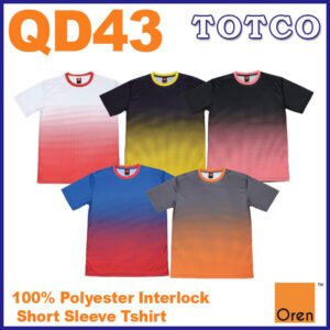 Oren Sport Sublimation Polyester Interlock Round Neck Jersey T Shirt Qd43 8