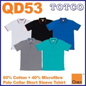 Oren Sport Unisex Baju Lelaki Collar Dry Fit Cool Fit Cotton Microfiber Polo Qd53 7