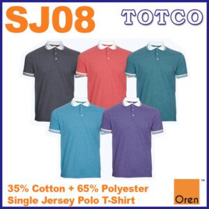Oren Sport Unisex Collar Single Jersey Polo Tee Shirt Short Sleeve Sj08 8