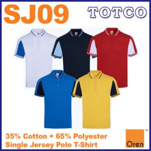 Oren Sport Unisex Collar Single Jersey Polo Tee Shirt Short Sleeve Sj09 8