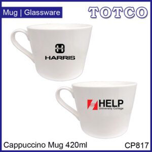 Porcelain Cappuccino Mug Special V Shaped 420ml Cp817