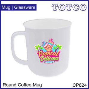 Porcelain Straight Round Coffee Mug 330ml Cp824