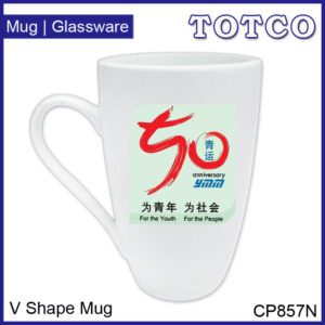 Porcelain V Shape Mug 480ml Cp857n