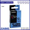Casio 12mm Label Tape Cartridge 8 Colour Xr 12 8
