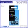 Casio 24mm Label Tape Cartridge 6 Colour Xr 24 6