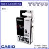 Casio 6mm Label Tape Cartridge 5 Colour Xr 6 4