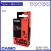 Casio 9mm Label Tape Cartridge 8 Colour Xr 9 Red