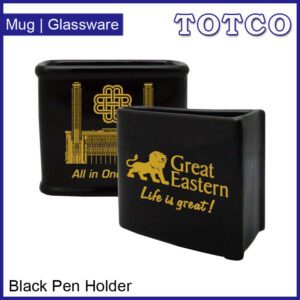 Ceramic Black Pen Holder